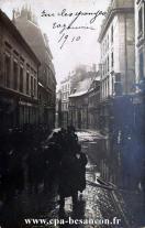 Carte postale ancienne - BESANÇON - Rue des Granges - 20 janvier 1910