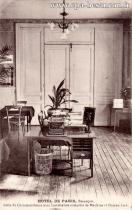 Carte postale ancienne - HOTEL DE PARIS, BESANÇON. Salle de Correspondance avec ...