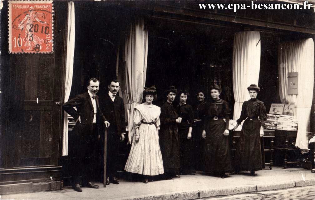 Besançon rue des granges le personnel des nouvelles galeries