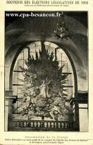 Carte postale ancienne - Assomption de la Vierge. Pièce décorative en bois peint...