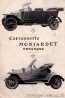 Carte postale ancienne - Carrosserie MONJARDET - BESANÇON - 24-25 Rue Bersot