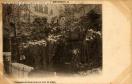 Carte postale ancienne - Fontaine de Granvelle un jour de neige