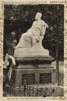 Carte postale ancienne - Fêtes du Centenaire de Victor Hugo - BESANÇON - Statue ...