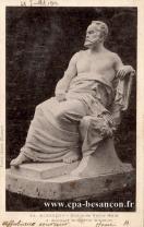 Carte postale ancienne Besançon - Teulet - 43. BESANÇON - Statue de Victor Hugo - J. Becquet, Sculpteur Bisontin