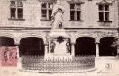 Carte postale ancienne - Besançon. - La Statue du Cardinal Granvelle