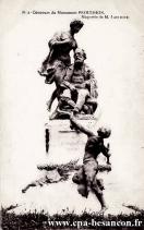Carte postale ancienne - N°2 - Concours du Monument PROUDHON. Maquette de M. LAE...