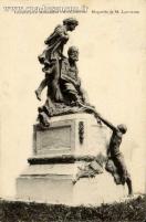 Carte postale ancienne - Concours du Monument PROUDHON. - Maquette de M. LAETHIE...