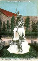 Carte postale ancienne - 125 BESANÇON. - La Statue de Proudhon (par Laethier).