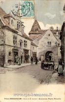 Carte postale ancienne - Vieux BESANÇON - Etudes de M. Isenbart - Ancienne Porte...