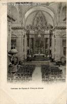 Carte postale ancienne - BESANÇON - Intérieur de l'Eglise St-François-Xavier