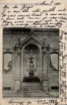 Carte postale ancienne - BESANÇON - La Fontaine Pasteur, rue du Lycée