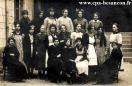 Carte postale ancienne - BESANÇON - Groupe d'élèves - Pensionnat de Besançon - 6...