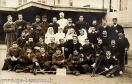 Carte postale ancienne - BESANÇON - Hôpital militaire - Cours du Lycée Victor Hu...