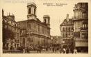 Carte postale ancienne Besançon - Combier - BESANÇON - Place Jouffroy et Eglise de Ste-Madeleine