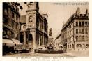 Carte postale ancienne Besançon - G. ARTAUD (Nantes) - 12 - BESANÇON. - Place Jouffroy - Eglise de la Madeleine édifice d'architecture moderne