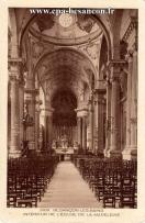 Carte postale ancienne - 2838 BESANÇON-LES-BAINS - INTÉRIEUR DE L’ÉGLISE DE LA M...