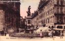 Carte postale ancienne - 322. Besançon - Place et Statue Jouffroy