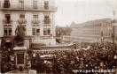 Carte postale ancienne - BESANÇON - Place Jouffroy - cavalcade