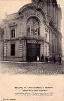 Carte postale ancienne Besançon - Ch. Leroux - BESANÇON. - Bains-douches de la Madeleine - Création de la Caisse d'épargne