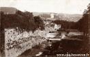 Carte postale ancienne - Besançon - La Porte d'Arènes et les Remparts