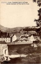 Carte postale ancienne - 250. - BESANÇON-les-BAINS - Porte d'Arènes et Vue sur l...