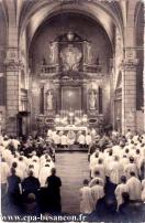 Carte postale ancienne - Chapelle du Grand Séminaire de Besançon - 1ère bénédict...