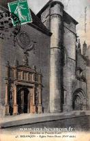 Carte postale ancienne - Excursion en Franche-Comté 43. BESANÇON - Eglise Notre-...