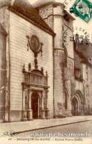 Carte postale ancienne - 67. - BESANÇON-les-Bains. - Eglise Notre-Dame.