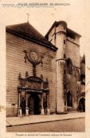 Carte postale ancienne - EGLISE NOTRE-DAME DE BESANÇON - Façade et portail de l'...