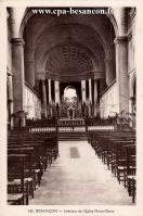 Carte postale ancienne - 142. BESANÇON - Intérieur de l'Eglise Notre-Dame