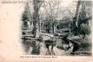 Carte postale ancienne - Besançon - Pièce d'eau et Rochers de la Promenade Micau...