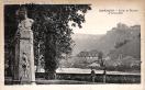 Carte postale ancienne - BESANÇON - Statue de Becquet et la Citadelle