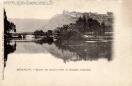 Carte postale ancienne Besançon - R. Chapuis - BESANÇON. - Entrée du Doubs. Pont de Bregille. Citadelle