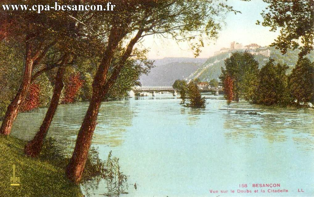 Besançon vue sur le doubs et la citadelle