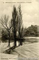 Carte postale ancienne - 84. - BESANÇON-les-BAINS. - L'Ile des Moineaux et la Ci...