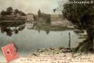 Carte postale ancienne - BESANÇON - Le Pont St-Pierre et le Moulin St-Paul - Vue...