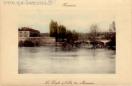 Carte postale ancienne - Besançon - Le Doubs &amp; l'Ile des Moineaux