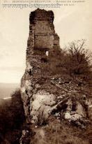 Carte postale ancienne - 77. - MONTFAUCON-BESANÇON. - RUINES DU CHÂTEAU CONSTRUI...