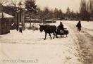 Carte postale ancienne - BESANÇON - Rue des Docks et parc Micaud sous la neige -...