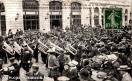 Carte postale ancienne - BESANÇON - Festival Franco-Suisse - L'Arrivée de la Mus...