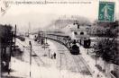 Carte postale ancienne - 612 - BESANÇON - La Gare de la Mouillère et la Citadell...