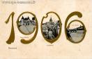 Carte postale ancienne - Besançon - 1906 - Porte Rivotte - Cathédrale - Les Quai...