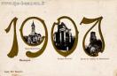 Carte postale ancienne - Besançon - 1907 - Eglise Saint-Pierre - Vestiges Romain...