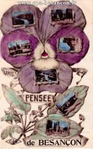 Carte postale ancienne - UNE PENSEE de BESANÇON