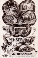 Carte postale ancienne - UNE PENSEE de BESANÇON