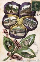 Carte postale ancienne - Une PENSÉE de BESANÇON