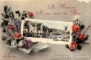 Carte postale ancienne - De Besançon, Je vous envoie ces Fleurs. - BESANÇON - Le...