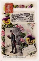 Carte postale ancienne - SOUVENIR du 5e d'ARTILLERIE