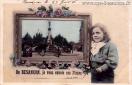 Carte postale ancienne Besançon - E. A. - De BESANÇON, je vous envoie ces fleurs