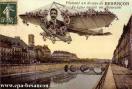 Carte postale ancienne - Planant au dessus de BESANÇON Je vous envoie un Souveni...